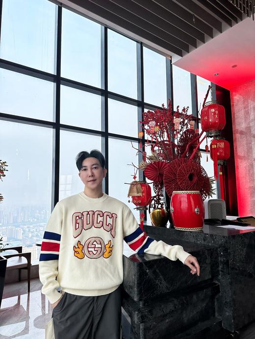 G家 火焰龙纹 针织套头衫（JN） 商品图0