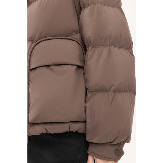 BSJ【特惠不退货】诗凡黎90鸭绒立领羽绒服2023冬新款外套女3EA480291 商品图3