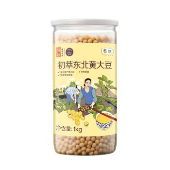 初萃 中粮东北黄大豆2斤 五谷杂粮 可打豆浆 非转基因 粗粮  罐装 /粮油调味 /杂粮 /杂豆类 商品图0