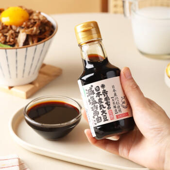寺冈家酿造酱油【减盐】150ml 日本进口日料凉拌炒菜烹饪点蘸调味品 /粮油调味 /调味品 /酱油 商品图0