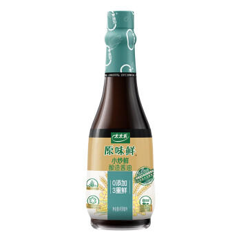 太太乐 原味鲜 小炒鲜酱油450ml【特级酱油】0添加防腐剂 炒菜 /粮油调味 /调味品 /酱油 商品图4