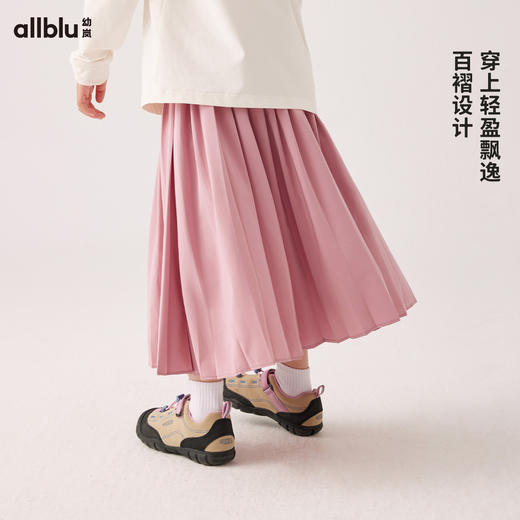 【Zui划算】【秋Vol.2】幼岚童装四面弹百褶裙柔软飘逸有型24秋季新款儿童女童半身裙子ZY 商品图1