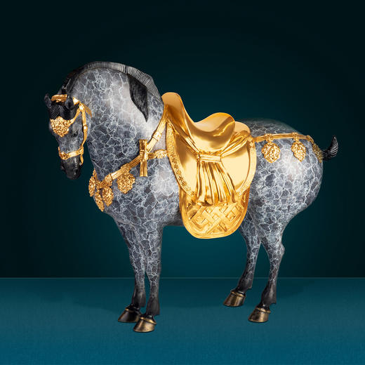 升官进爵马 吉祥铜摆件 商品图1