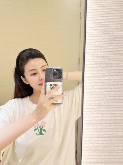 驴家 字母小花圆领针织短袖（JN） 商品图1