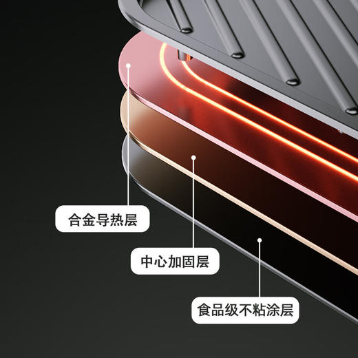 【小家电】龙的Longde多功能锅烤肉锅电烤盘电火锅烤涮一体俩用锅 家用电烤盘多功能锅电烧烤炉 LD-KK1513 HF 商品图6