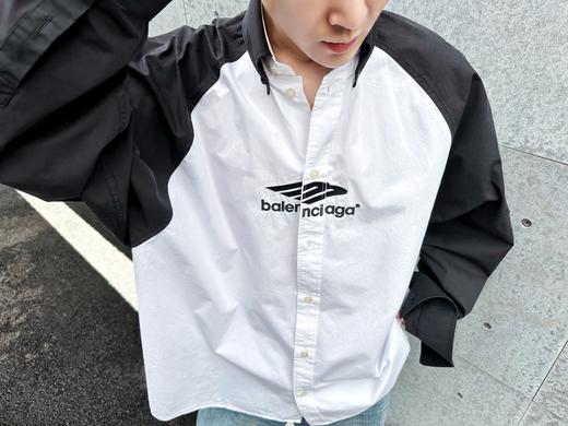 B家 廓形拼接衬衣（JN） 商品图1