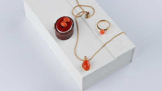 优选丨凌迈昆仑｜青海藏文化博物馆联名款迎往南红三件套 商品图2