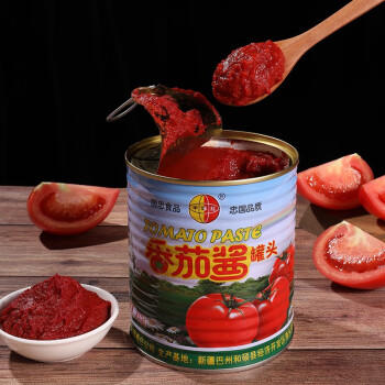 半球红 198克 新疆番茄酱罐头番茄膏 仅新疆新鲜番茄浓缩直灌 /粮油调味 /调味品 /西式酱料 商品图3