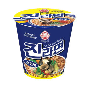 不倒翁韩国进口 微辣金拉面65g*3杯装 夜宵懒人速食方便面桶装 韩式泡面 /粮油调味 /方便食品 /方便面 商品图5