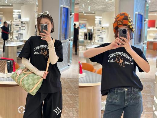 驴家 棕毛线狗圆领短袖（JN） 商品图0