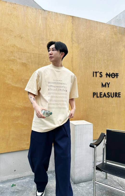 B家 做旧破洞 音符短袖（JN） 商品图0