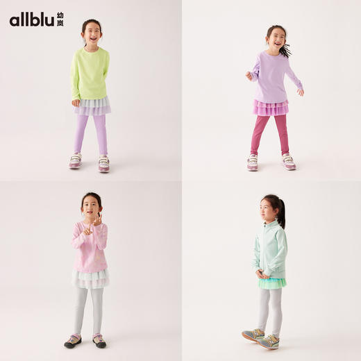 【单件直降】【秋Vol.3】幼岚童装梦幻网纱打底裤裙蓬松轻盈亲肤舒适24秋季新款女童打底裤 商品图2