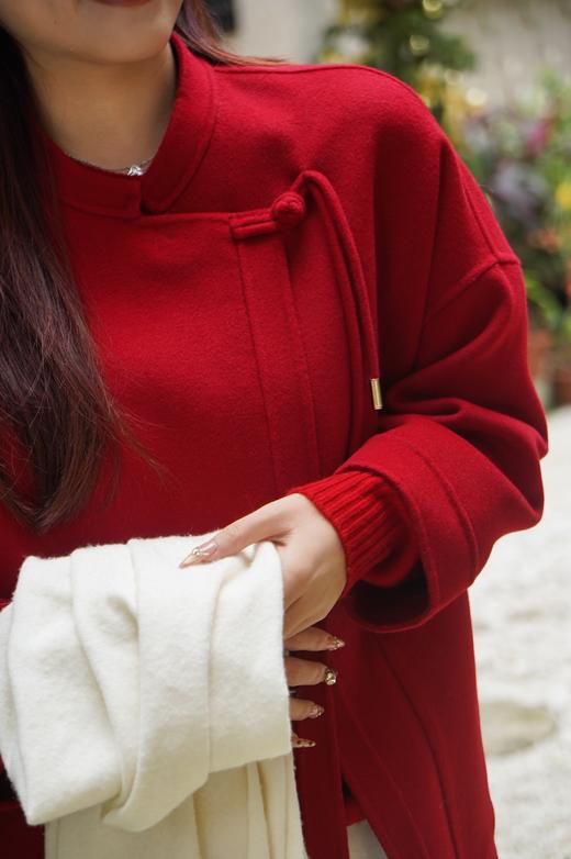 M1L1臣禾新中式呢大衣 JZ244080475 商品图5