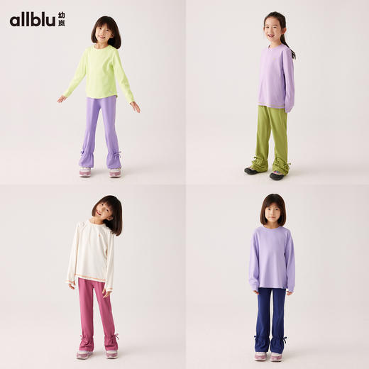 【秋Vol.3】幼岚童装「小麻薯」飞天裤软糯有型新中式24秋季新款女童打底裤子 商品图2