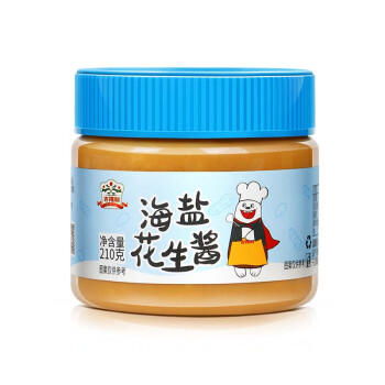 吉得利花生酱 海盐花生酱210g 罐装 零添加咸甜面包土司拌面酱火锅蘸料 /粮油调味 /调味品 /中式酱料 商品图4