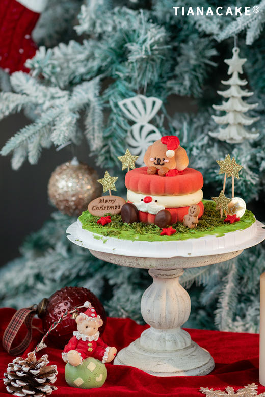 🎄圣诞限定｜童话金狗拜✨（4寸树莓开心果慕斯） 商品图6