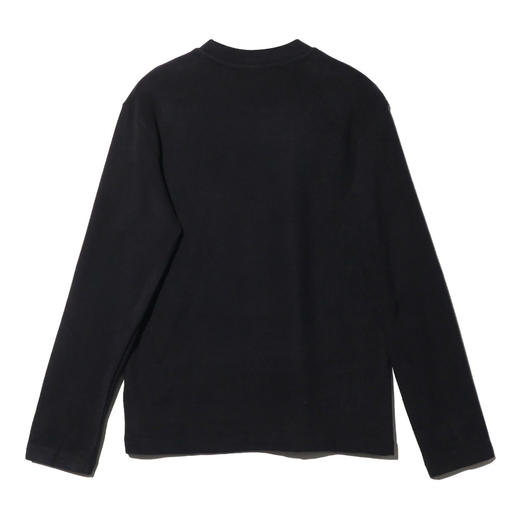 T446秋冬新款纯色圆领打底衫男气质百搭休闲长袖T恤户外宽松黑色上衣 商品图3