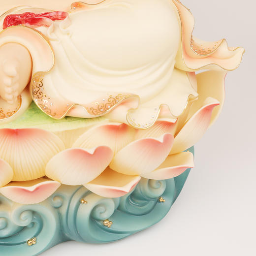 慈颜白色 弥勒佛像 商品图4