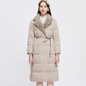 【LP同源】重磅牛货！水貂毛白鹅绒保暖外套女