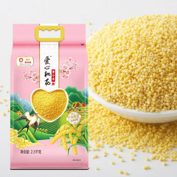 金龙鱼 蔚县小米 5斤 五谷杂粮 张家口蔚县贡米 爱心桃花黄小米  /粮油调味 /杂粮 /谷米类 商品图1