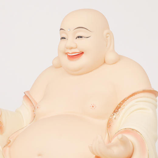 慈颜白色 弥勒佛像 商品图2