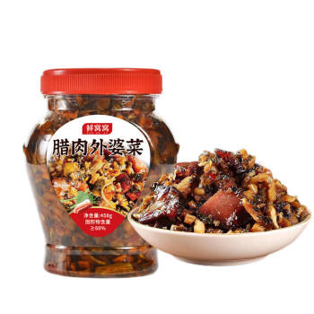 鲜窝窝 腊肉外婆菜458g 农家特产下饭菜咸菜 香辣酱菜榨菜早餐拌饭拌面 /粮油调味 /调味品 /榨菜/酱腌菜 商品图6