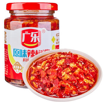 广乐辣椒酱原味剁椒酱辣酱拌面拌饭酱剁椒鱼头酱260g /粮油调味 /调味品 /中式酱料 商品图2