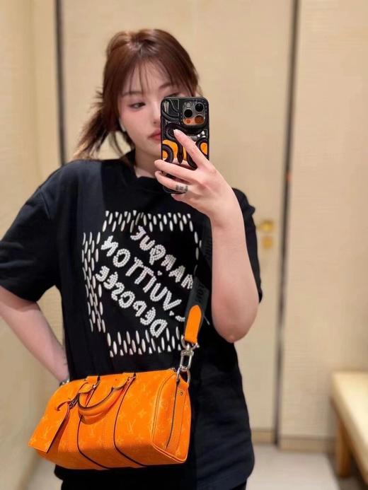 驴家 珍珠字母绣花圆领短袖（JN） 商品图0