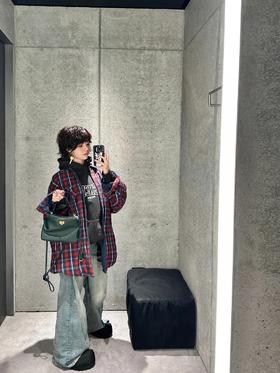 B家 红格纹提花衬衫（JN）