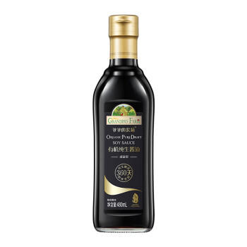 爷爷的农场 纯生减盐有机酱油【0添加有机特级酱油】480ml提鲜酿造生抽360天 /粮油调味 /调味品 /酱油 商品图6