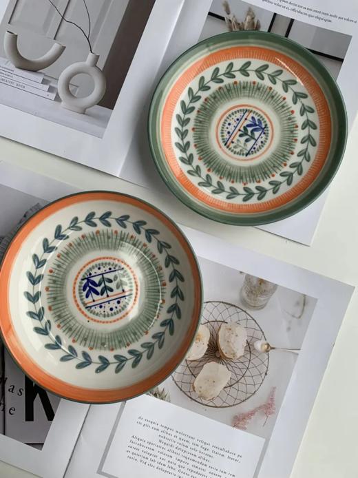 亏本清空仓库计划💥 某东佳*佰大牌库存 美式系列波西米亚风实用餐具套装 一套带走18件 成套好收纳 安全环保釉下彩工艺  精美波西米亚风格手绘  送人自留皆宜 商品图3