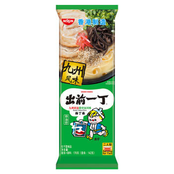 出前一丁（NISSIN）日清 进口方便面 九州浓汤猪骨汤风味棒丁面 176g*2袋 方便食品 /粮油调味 /方便食品 /方便面 商品图2