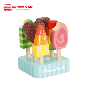 Le Toy Van 冰棍甜点组合 木制玩具 适合年龄2岁+ 角色扮演 英国玩具 TV284