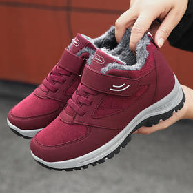 雀说情侣款健步保暖棉靴厂家直销休闲加绒加中老年厚雪地靴ALGM-D-6