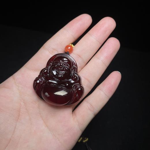 玉美人菲菲*血珀佛公吊坠约45*44mm 商品图0