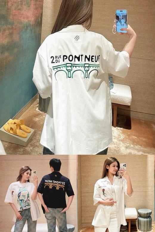 驴家 花朵刺绣字母衬衫（JN） 商品图1