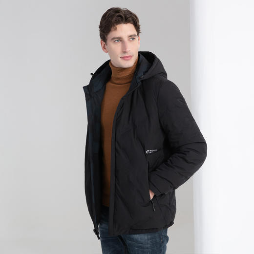 罗蒙品牌直发【双面穿 90白鸭绒】罗蒙秋冬连帽羽绒服男保暖男羽绒服冬季羽绒服外套男士羽绒服 商品图2