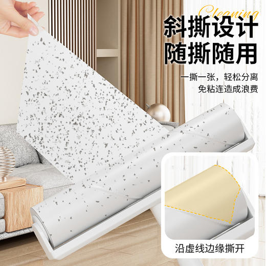 【加长伸缩杆！清洁不弯腰】长款粘毛器大号可撕家用打扫除尘加宽防滑粘毛可调节多场景除毛器 商品图3