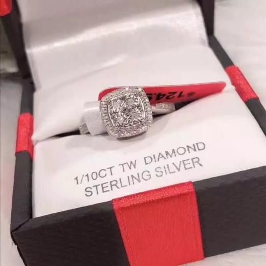 国内现货 JCPenney真钻石 项链+戒指套装 商品图3