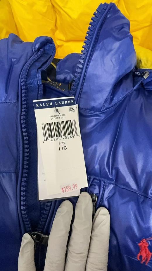 瑕疵 POLO RALPH LAUREN 男刺绣马标防风连帽羽绒服（不退不换） 商品图4