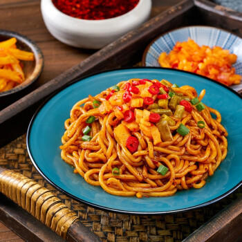 五谷道場非油炸热干面 卤牛肉/香辣/原味 3口味组合265g*6盒  速食泡面 /粮油调味 /方便食品 /方便面 商品图7