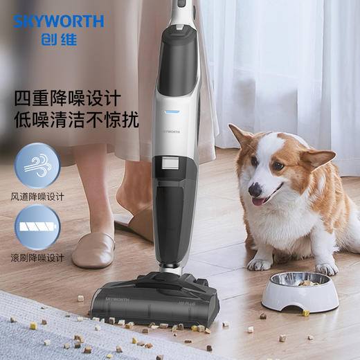 创维智能洗地机h3plus 轻量可折叠设计 强劲降噪马达 滚刷免手洗 实时活水清洁 商品图4