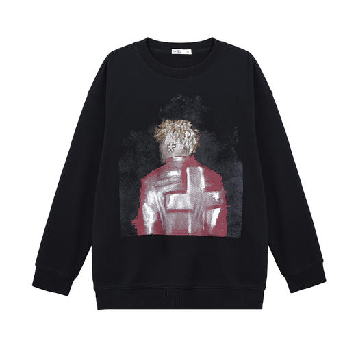 【断码清仓】HX 秋冬季圆领卫衣C106440098101/02 商品图2