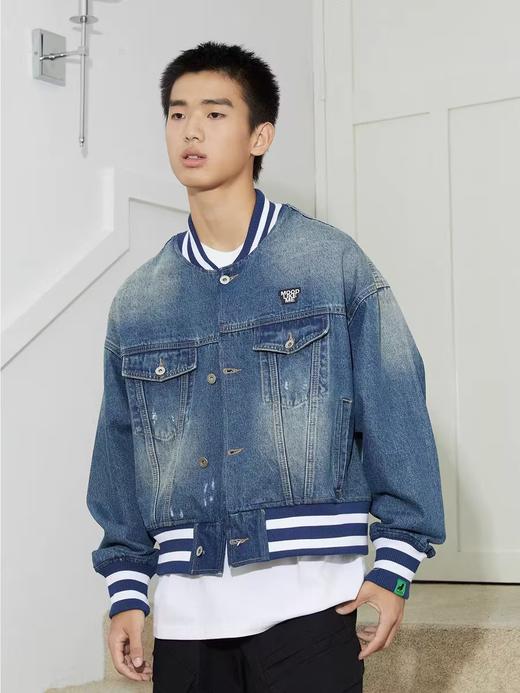 Mood Like Me/MWT2411/复古牛仔洗水棒球夹克 商品图0