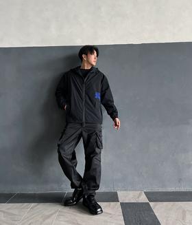 B家 新款战马刺绣连帽风衣夹克外套（JN）