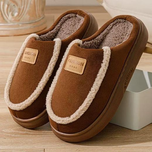 男士棉拖鞋居家用加绒加厚拖鞋冬天保暖冬季棉拖可外穿【WG24112M】 商品图0