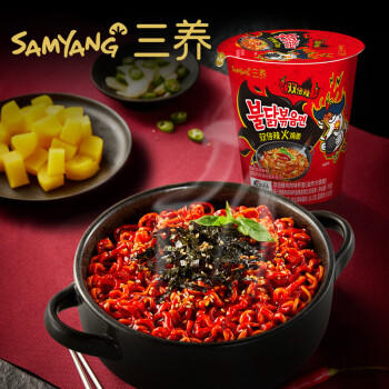 三养（SAMYANG）火鸡面三养火鸡面双倍辣杯面拌面70g 拉面泡面速食熬夜加班速食 /粮油调味 /方便食品 /方便面 商品图2