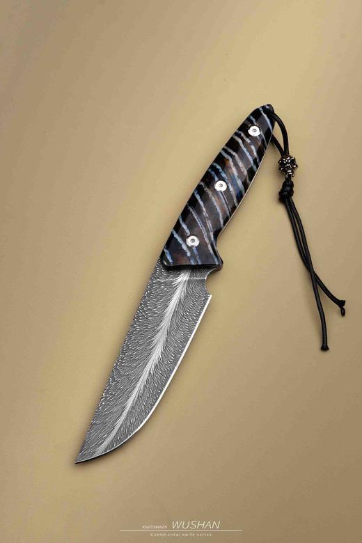 【福利】三希堂  现代刀系列  手锻羽毛小直 未开刃 商品图8