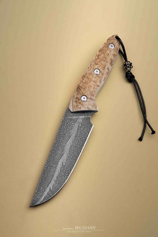 【福利】三希堂  现代刀系列  手锻羽毛小直 未开刃 商品图6