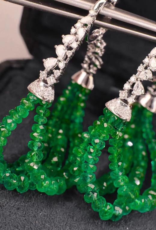 37.2ct祖母绿流苏耳坠 商品图1